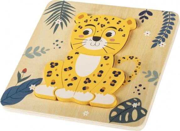 Lesena puzzle mala, Leopard