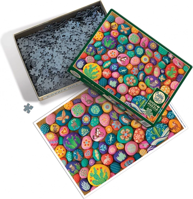 Puzzle Poslikani kamni jugozahoda COBBLE HILL 1000 kosov