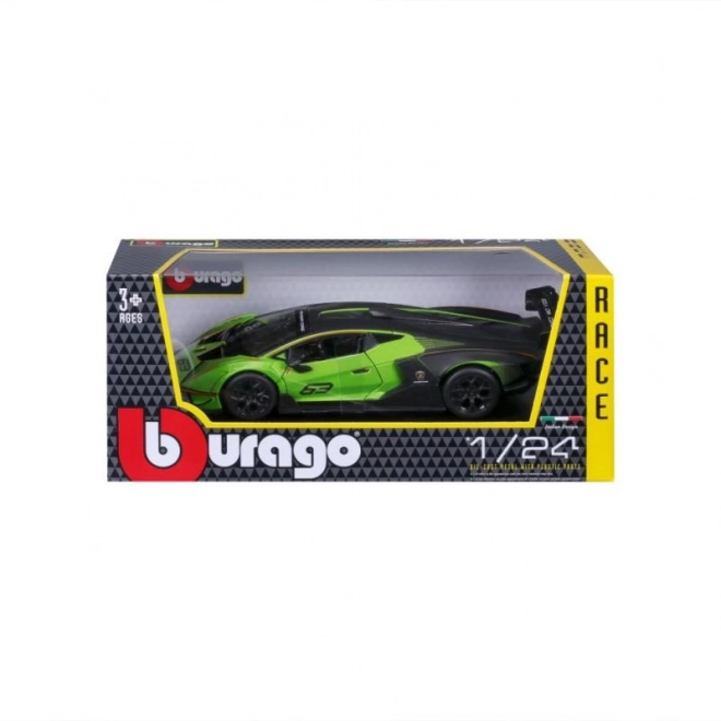 Bburago 1:24 Dirka Lamborghini Essenza SCV12 – Zelena