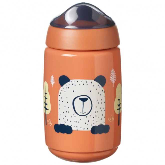 Superstar netečjiv lonček s pitkom, 390 ml, 12 m+, rdeča
