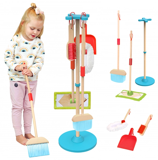 Lesena čistilna set za otroke Tooky Toy