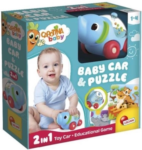 Avtko slon s sestavljanko – Carotina Baby