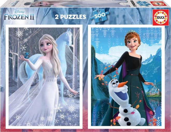 Educa Puzzle Ledeno kraljestvo 2, 2x500 kosov