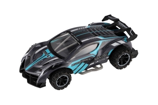 RC športni avto 2,4GHz srebrno-turkizno 20cm – Srebrno-turkizno