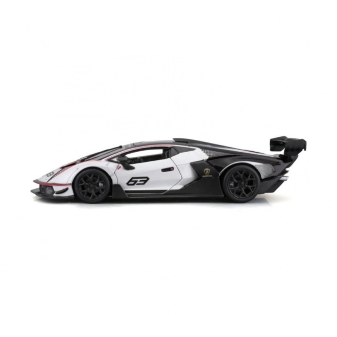 Bburago 1:24 Dirka Lamborghini Essenza SCV12 – Bela