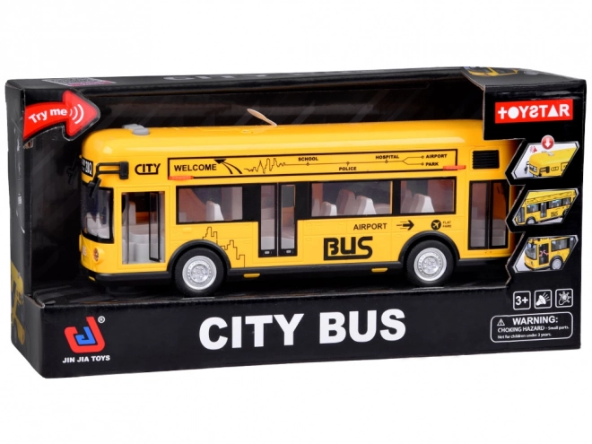 Rumeni parti avtobus odpiranje vrat zvoki luči glasba ZA5222