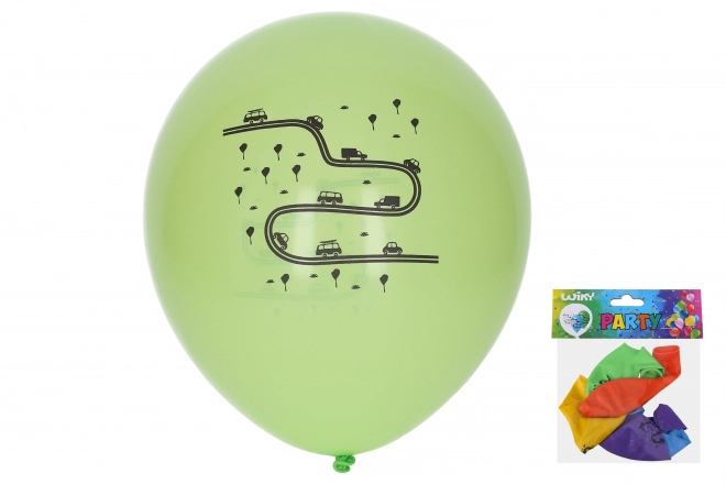 Balon napihljiv promet 30 cm - set 5 kosov