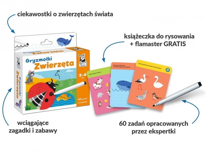 Risarske kartice Živali 3-6l KS0686