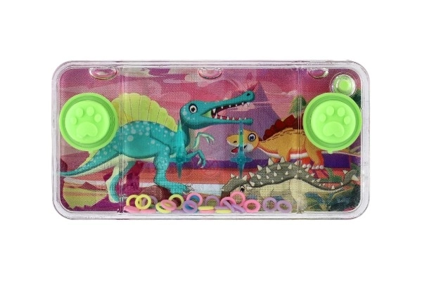 Vodna igra miselna naloga 11x6cm plastika dinozaver 4 vrste 24kos v škatli
