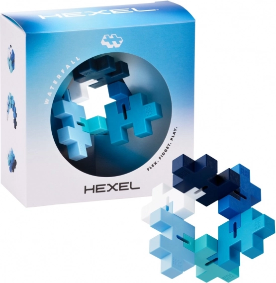 Plus-Plus Hexel Waterfall antistresni fidget iz delčkov BIG