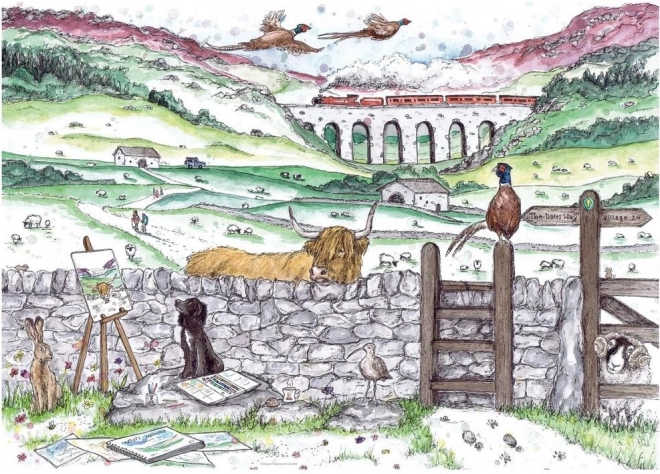 Ravensburger sestavljanka Življenje v Yorkshire 1000 kosov
