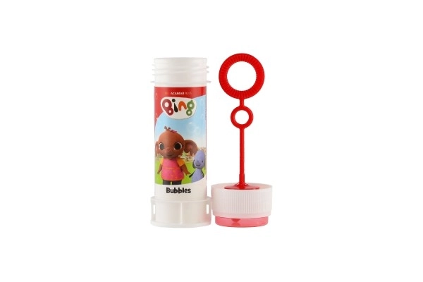 Bublifuk 60ml Zajček Bing, različne barve v plastični steklenički 4x11cm
