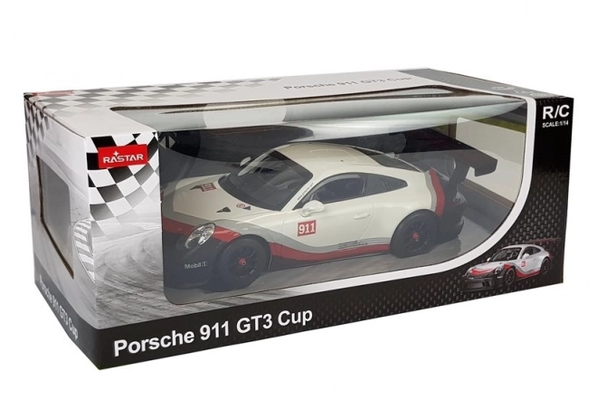 Daljinsko vodeni avto Porsche 911 GT3 CUP Rastar 1:14 belo