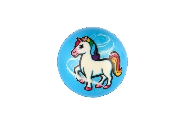 Unicorn žogica pene 8cm mešanica barv v vrečki 24 kosov v škatli