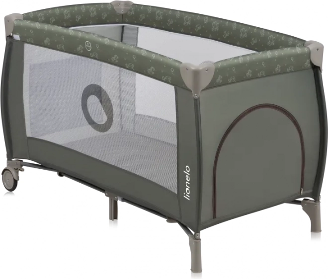 Potovalna posteljica Lionelo Sven Plus Beige Olive