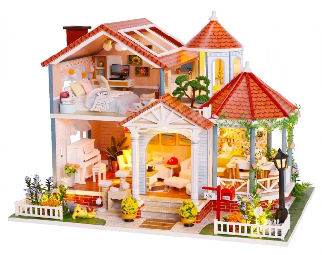 Devět miniatur hiške Hiša barvne glazure