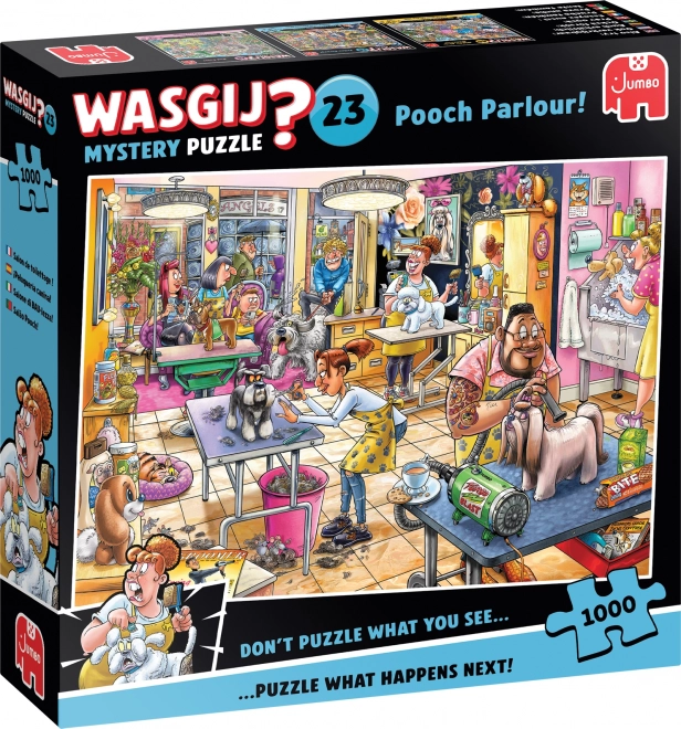 Sestavljanka Wasgij Mystery 23: Pasji salon 1000 kosov