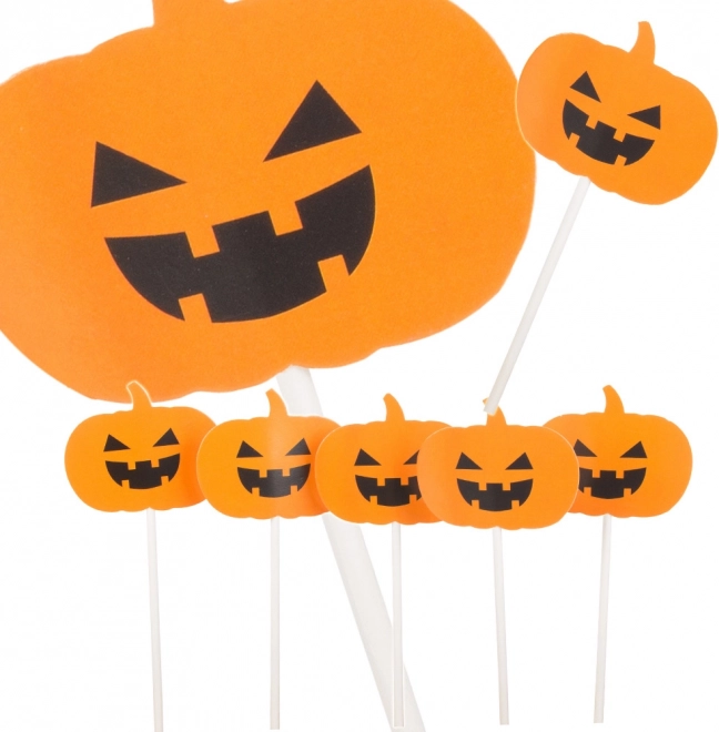 Halloween količki za torte in cupcakes – buče, 5 kosov
