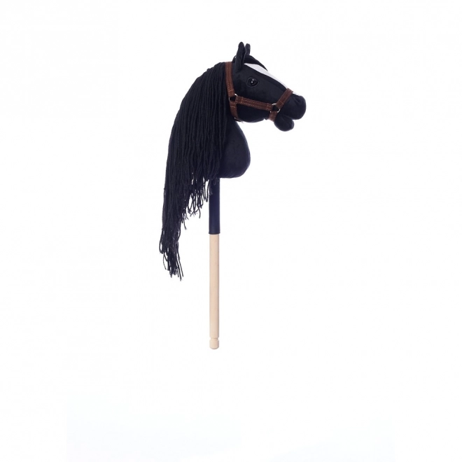 HOPPIHORSE konj na palici hobi konj velikost A4 črn