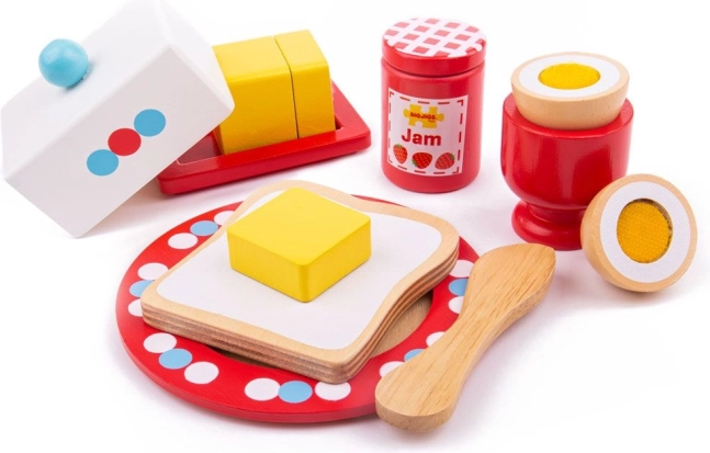 Leseni zajtrk komplet Bigjigs Toys