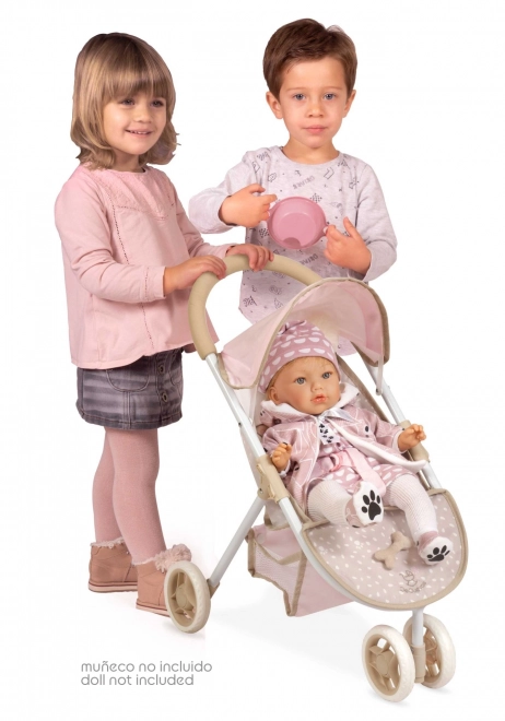 DeCuevas 90243 Športni voziček za punčke trikolesni DIDI 2021 - 55 cm