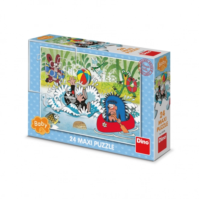 Dino Puzzle Krtek v vodi 24 kosov maxi