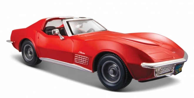 Model kovinski 1970 Chevrolet Corvette rdeč