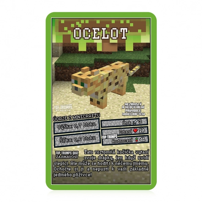 Kartna igra Top Trumps Minecraft