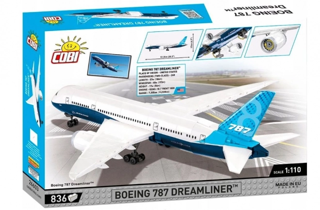 COBI 26603 Boeing 787-8 Dreamliner, 1:110, 836 kos