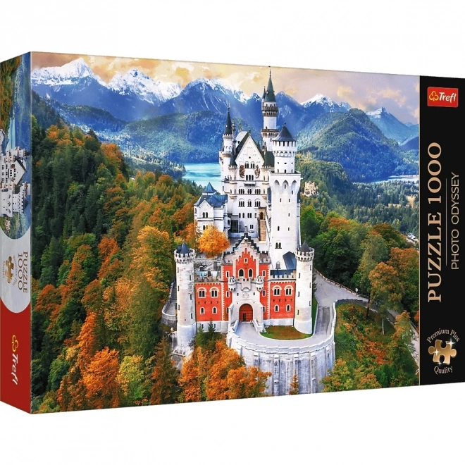 TREFL Puzzle Premium Plus Foto Odiseja: Grad Neuschwanstein 1000 kosov