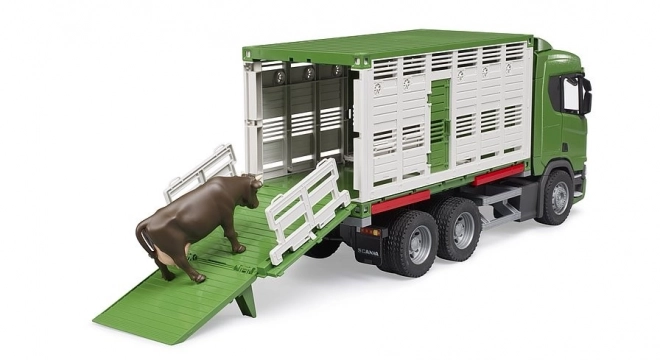 Bruder Transporter za živali Scania s figuro krave