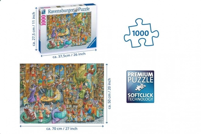 Sestavljanka 2D 1000 Ravensburger Sever v knjižnici
