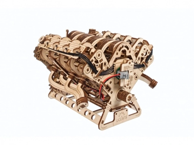 Ugears 3D lesena sestavljanka motor V8