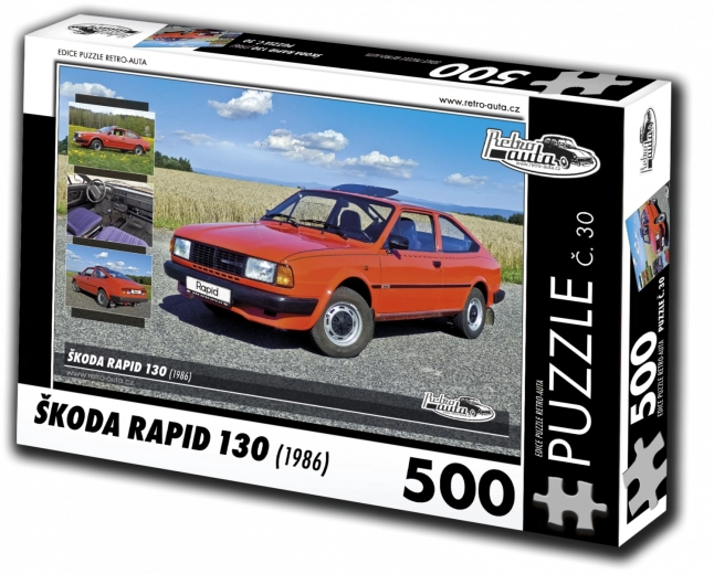 Sestavljanka RETRO-AUTA Škoda Rapid 130 (1986) – 500 koščkov