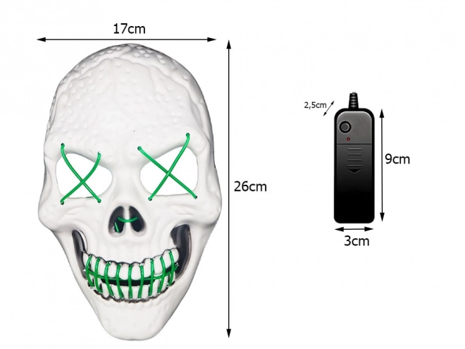 Svetleča maska Halloween