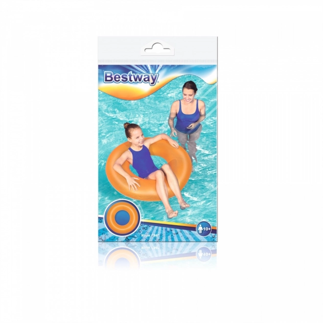 Neonovo oranžen plavalni obroč 91 cm BESTWAY