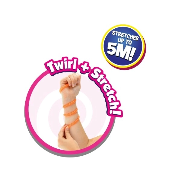 Gumi s svetlečimi bleščicami raztegljiva elastična 50cm 6 barv na kartici 12x8cm