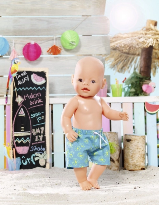 Baby born poletne plažne kratke hlače modre