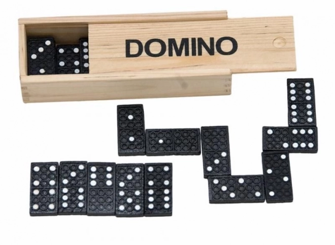 Klasični domine v leseni škatlici