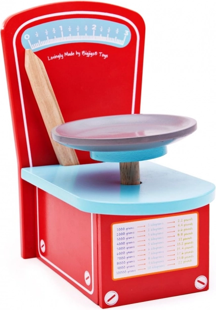 Bigjigs Toys lesena kuhinjska tehtnica za otroke