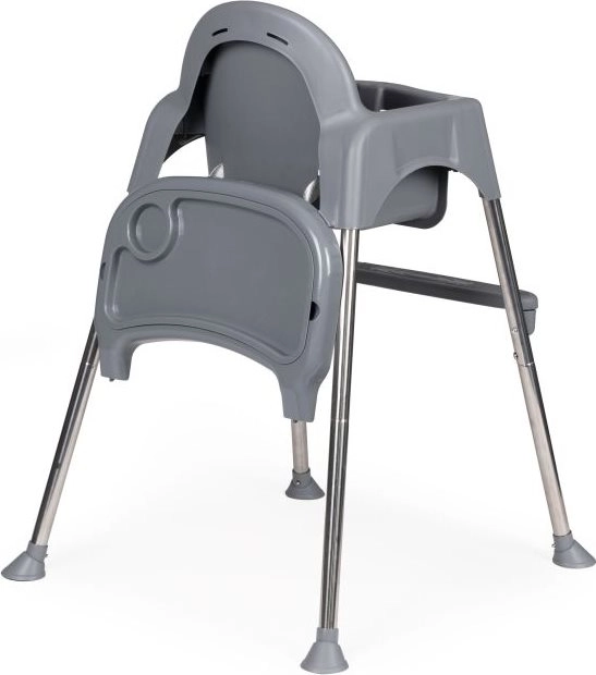 ECOTOYS Otroški Stolček 2v1 siva