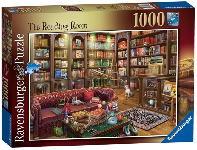 Sestavljanka Udobna Knjižnica 1000 kosov Ravensburger