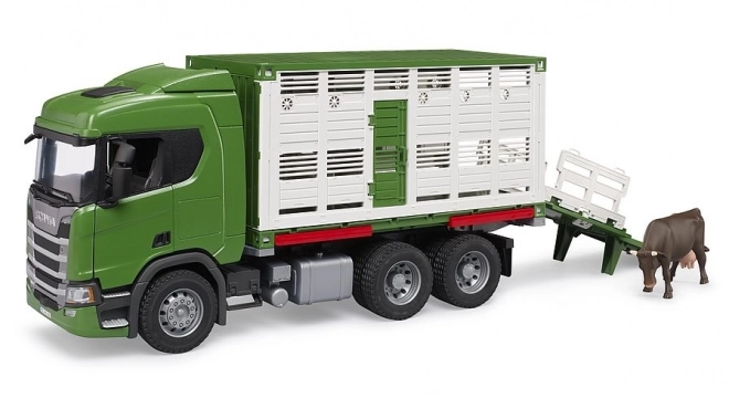 Bruder Transporter za živali Scania s figuro krave