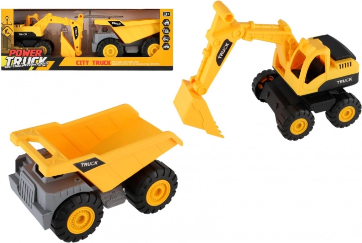 Gradbena vozila 2 kosa plastična 18 cm