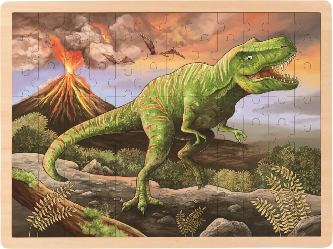 Lesene sestavljanke T-Rex od Goki