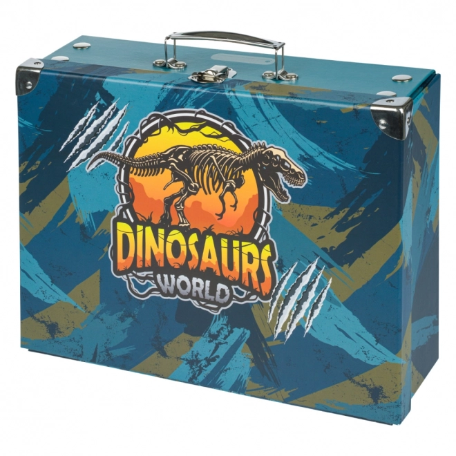 BAAGL zložljiva šolska torbica Dinosaurs World z okovanjem