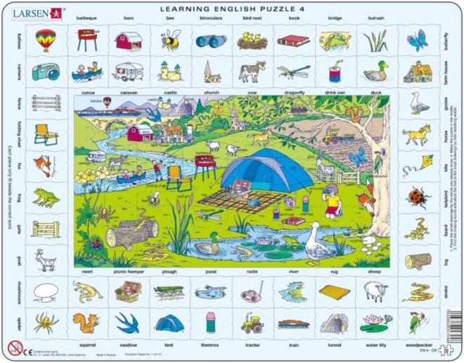 Larsen Puzzle Angleščina: Počitnice na podeželju 70 koščkov