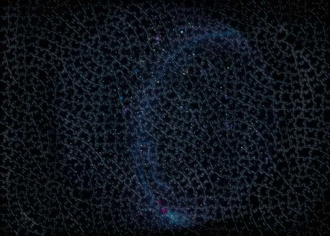 Ravensburger sestavljanka Krypt Universe Glow 881 kosov