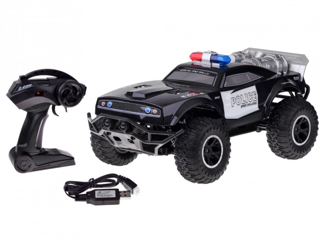 Velik Daljinsko vodeni monster truck POLICIJA osvetlitev na daljinsko upravljanje RC0626