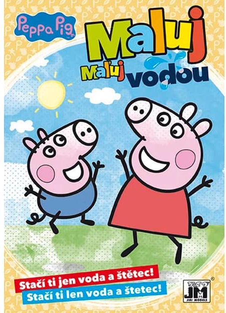 pobarvanka A5 barvaj z vodo Pujsa Pepa